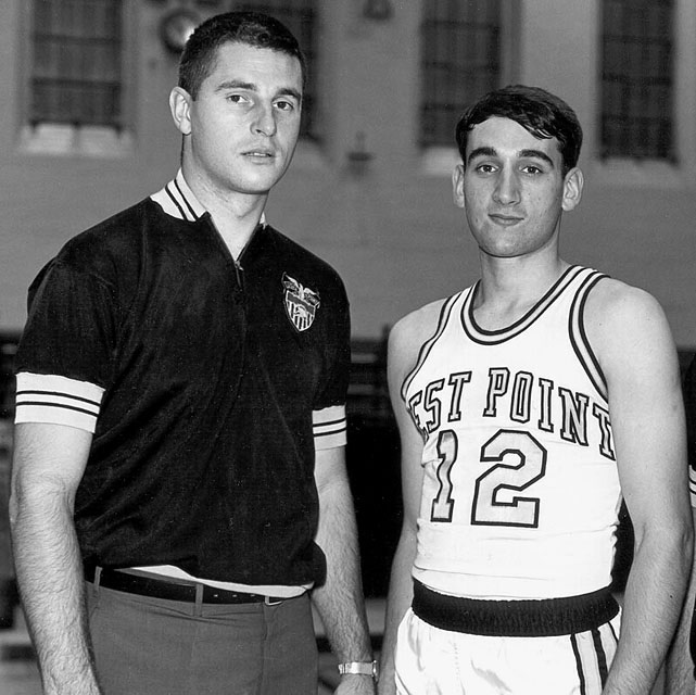 Coach Bobby Knight and Army Team Captain Mike krzyzewski