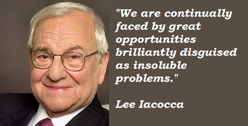 Lee Iacocca and Statue of Liberty