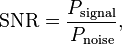 signal-noise-ratio