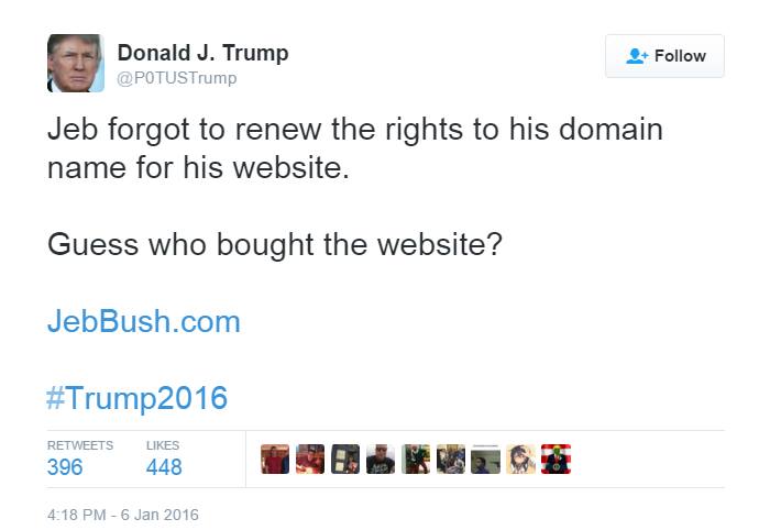 donald j trump marketing